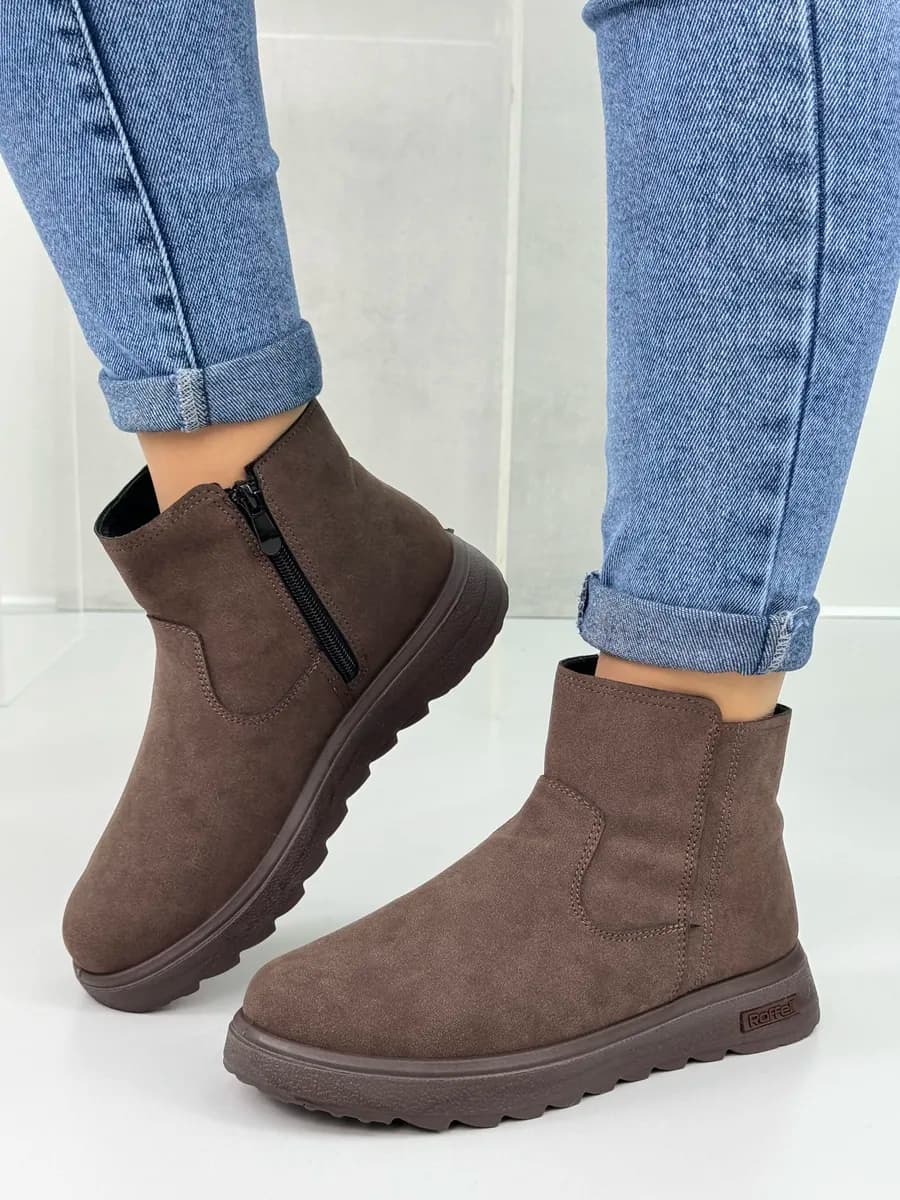 Ботинки женские зимние короткие утепленные