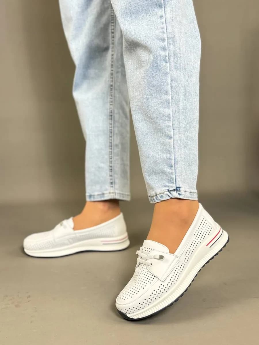 Мокасины женские осень-весна туфли демисезонные