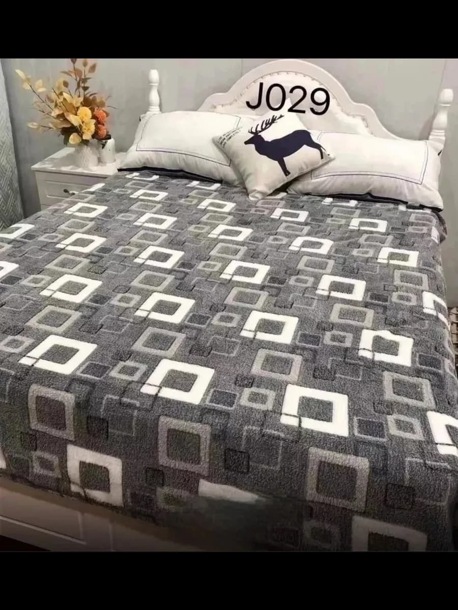 Плед серый 180x200