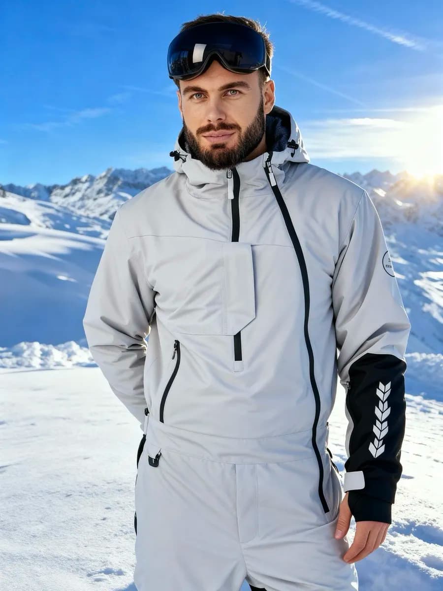 Горнолыжный зимний комбинезон