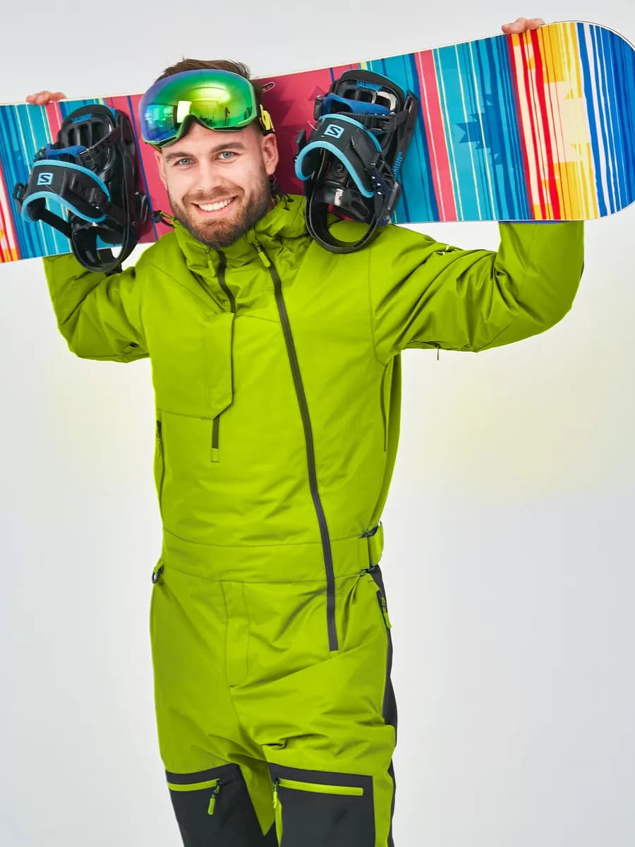 Горнолыжный зимний комбинезон