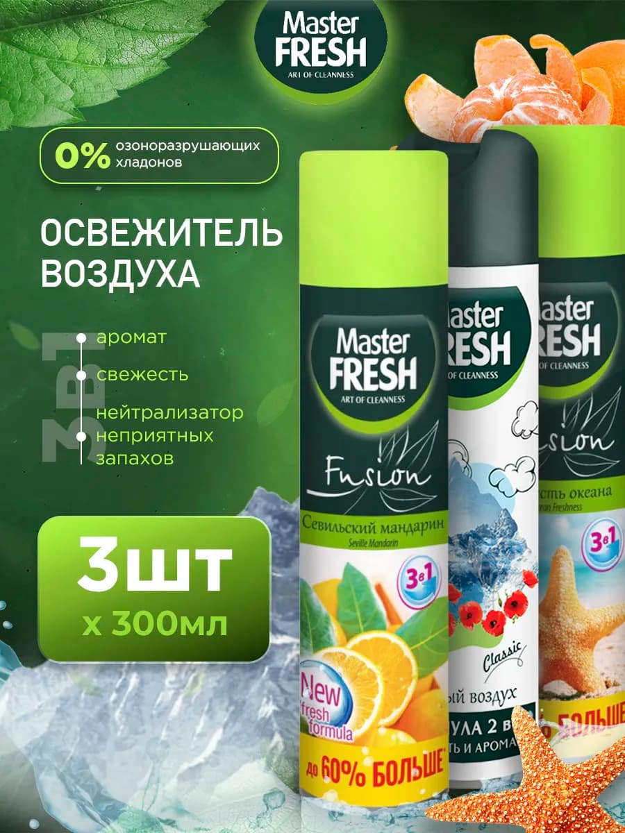 Освежитель воздуха набор 300мл*3шт
