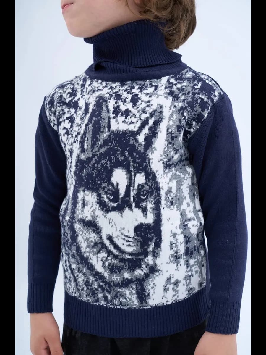 Свитер с горлом для детей
