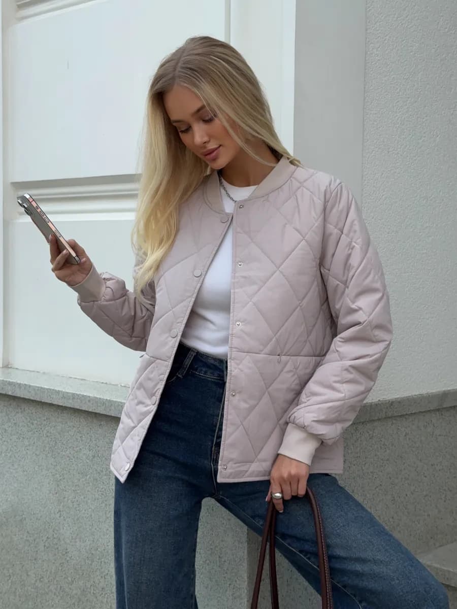 Куртка рубашка стеганая демисезонная