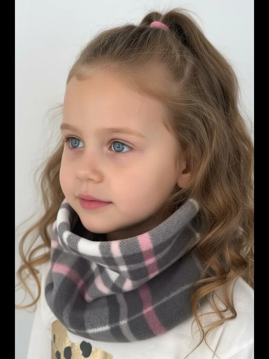 Снуд детский флисовый Бафф демисезонный