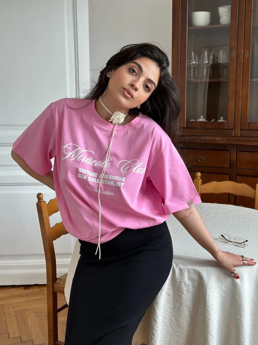 Футболка оверсайз с принтом