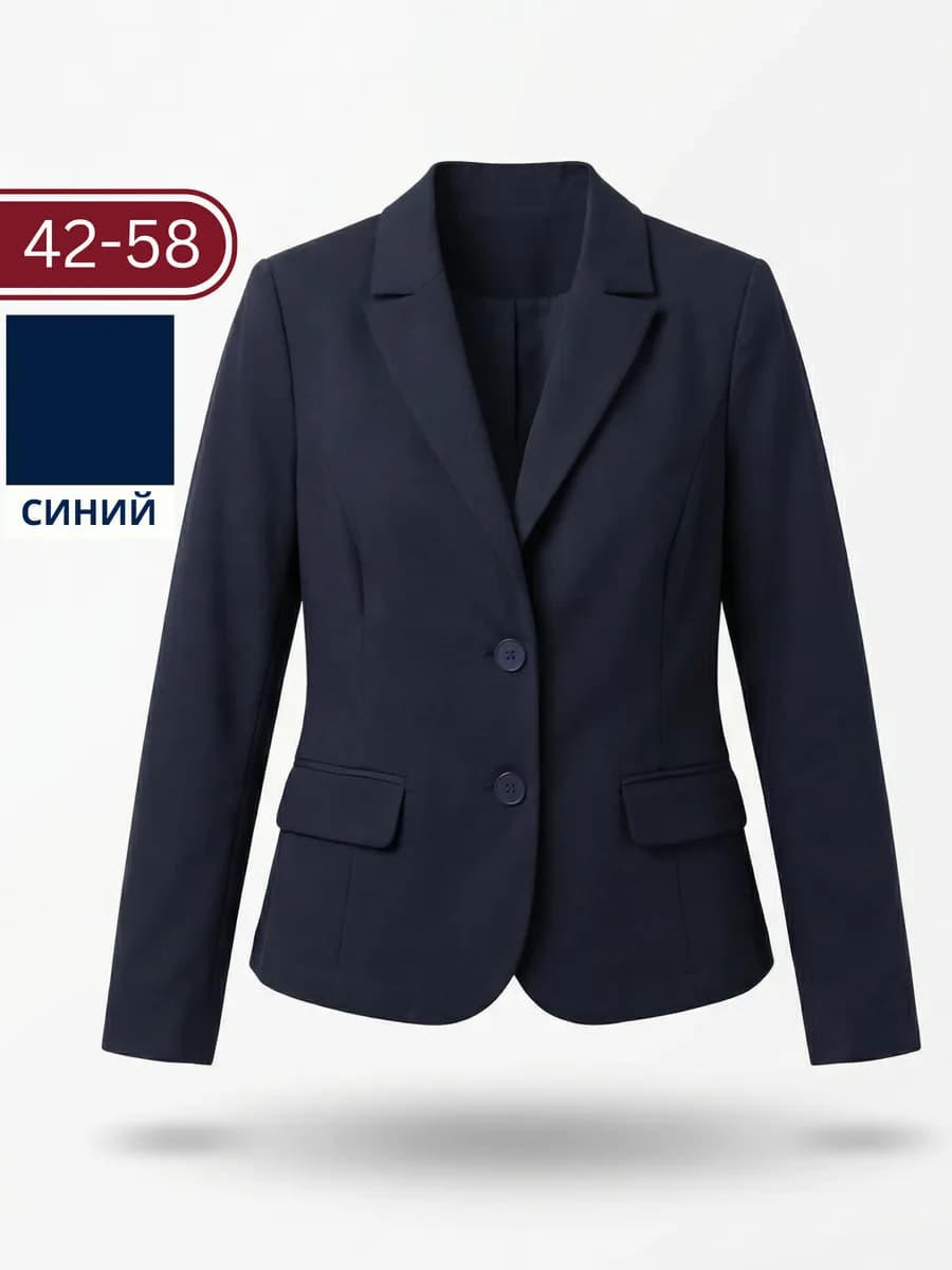 Пиджак женский укороченный приталенный