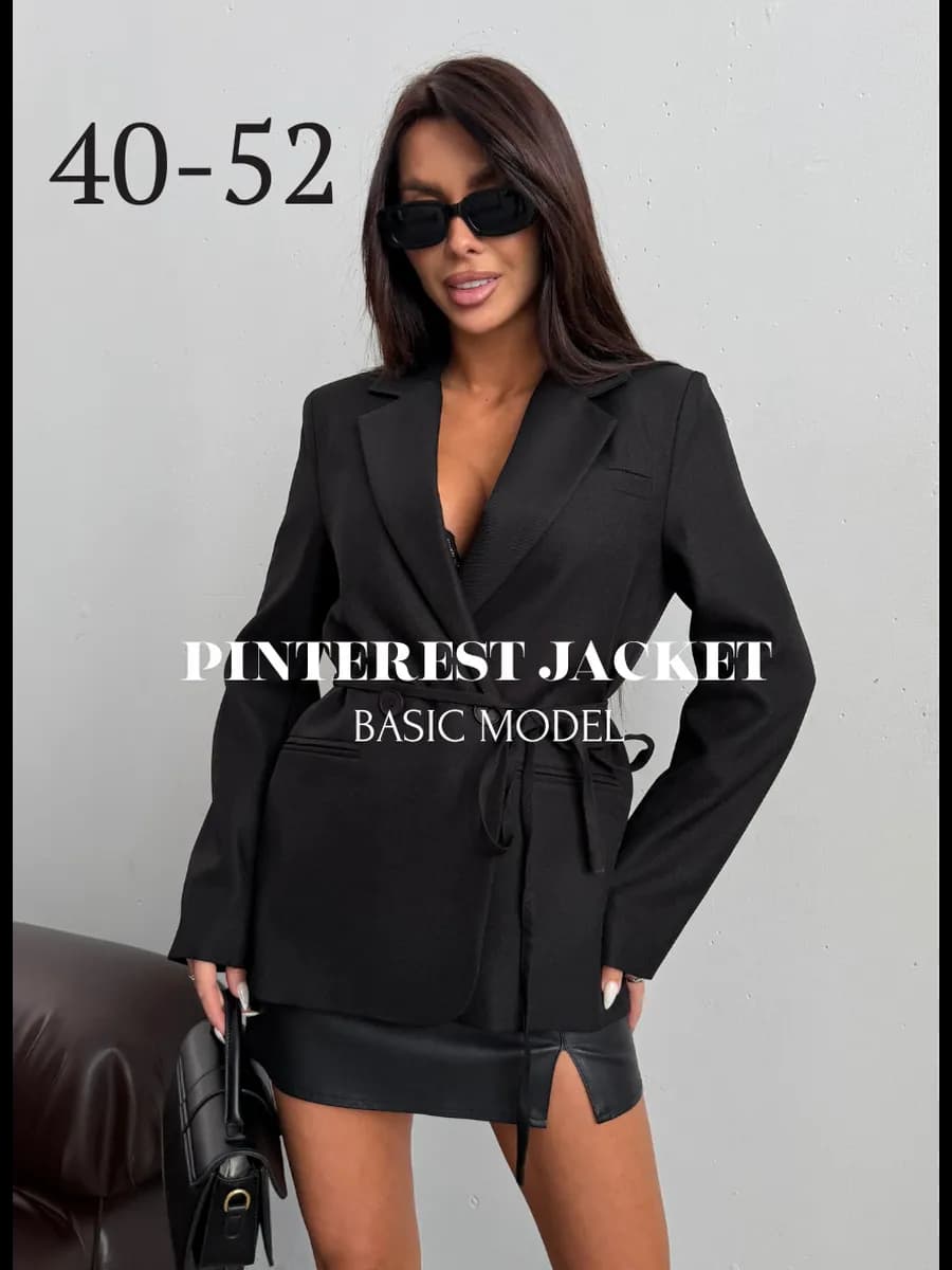 Пиджак приталенный на завязках