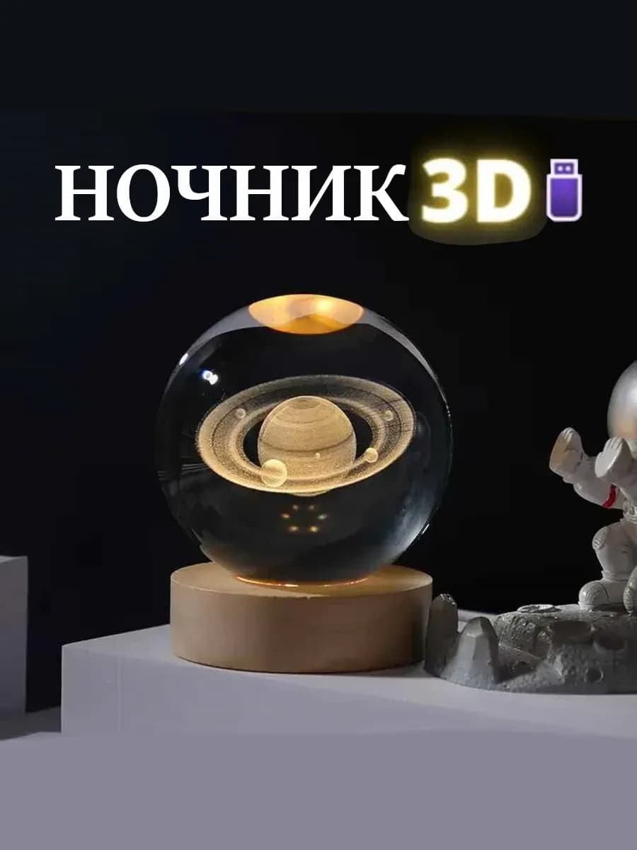Ночник светильник Сатурн - фото 1