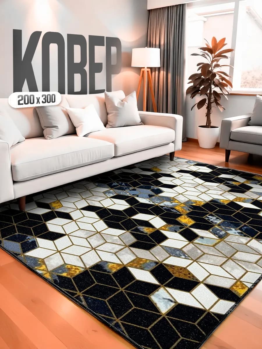 Ковер комнатный 200х300 для дома