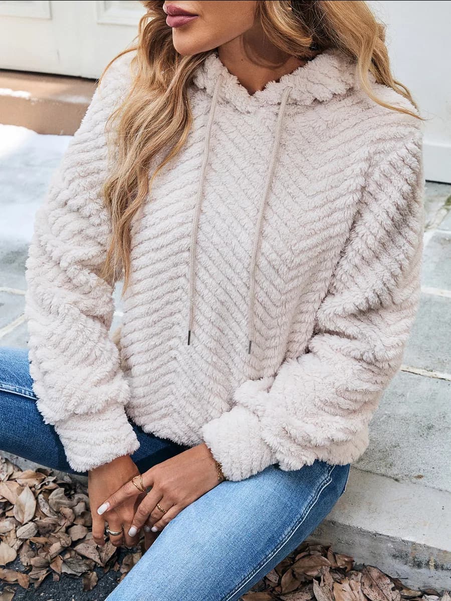 Толстовка плюшевая с капюшоном