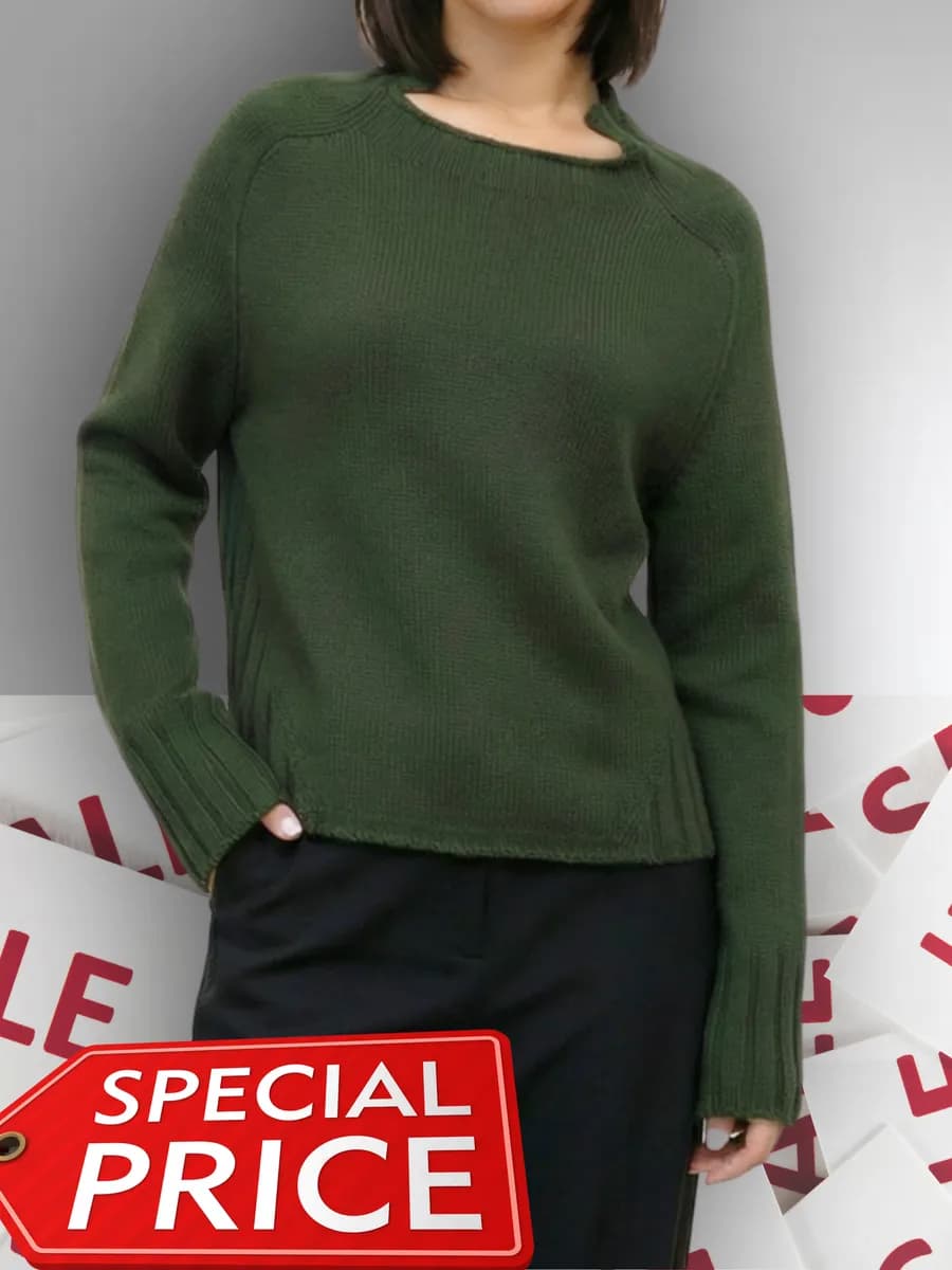 Стильный джемпер теплый свитер шерсть