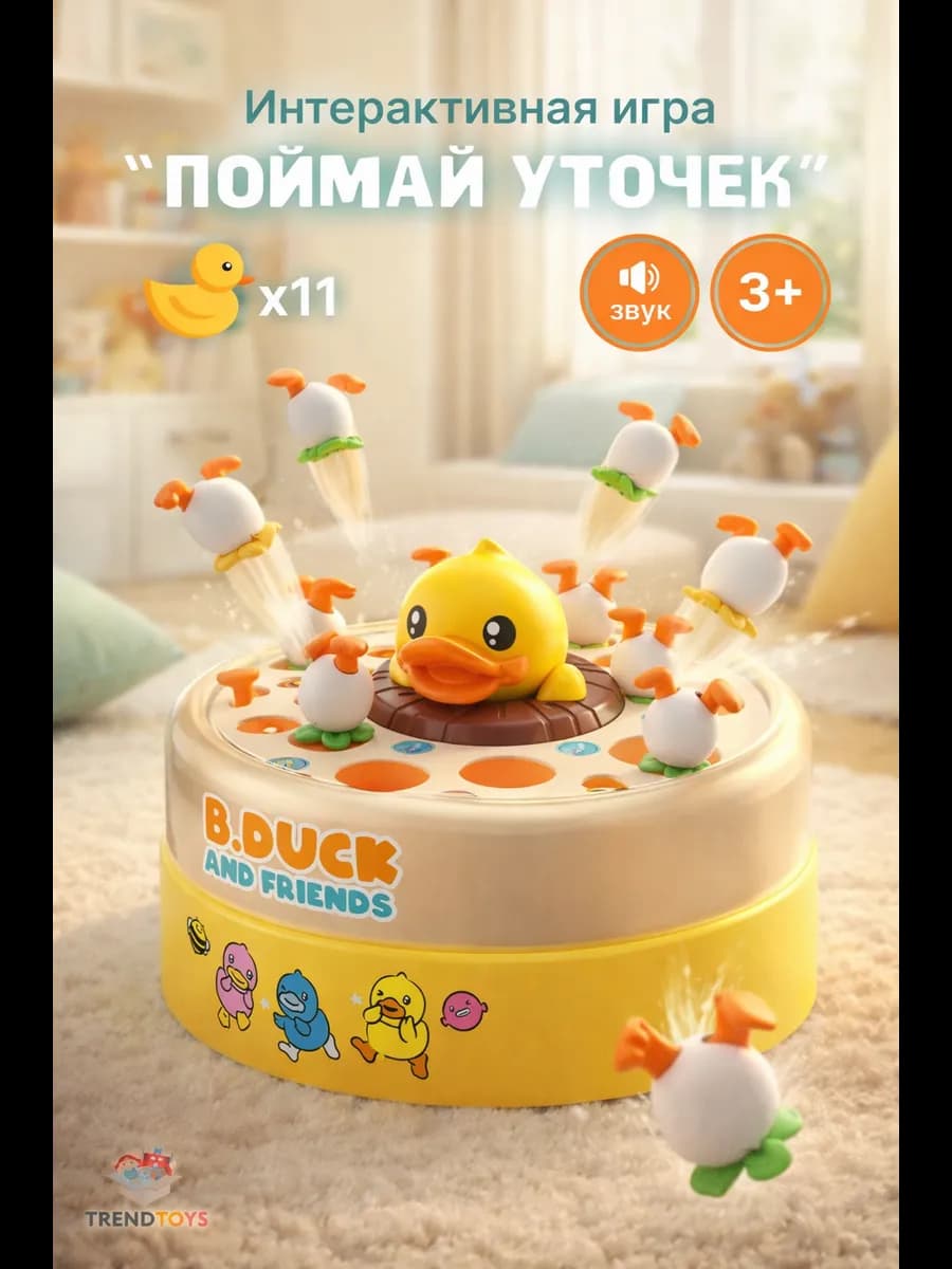 Интерактивная игрушка Катапульта Поймай уточку