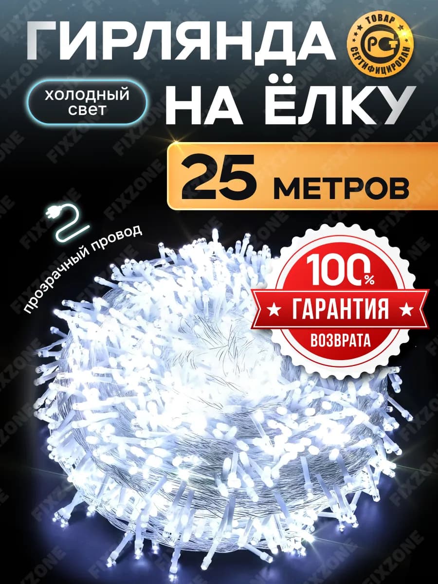 Гирлянда новогодняя украшения и декорации новый год