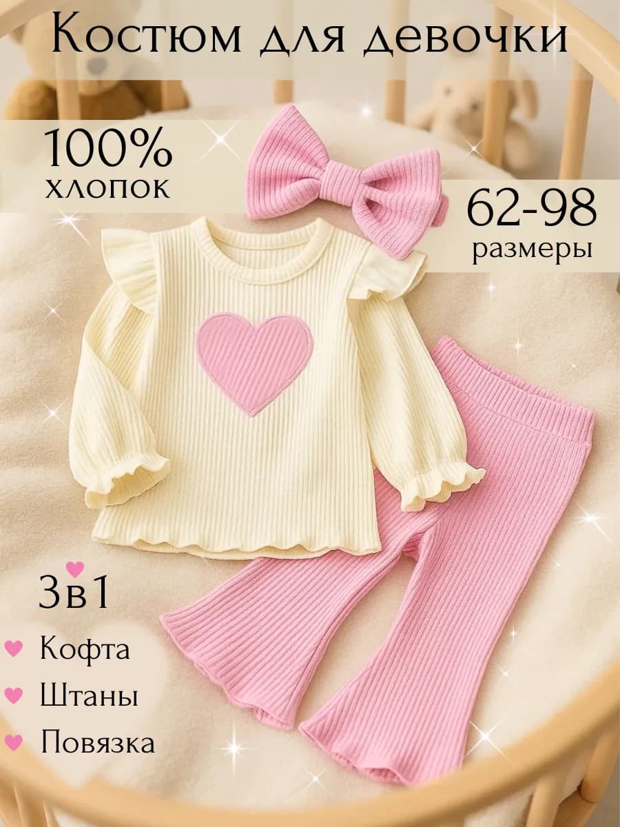 Костюм для новорожденных нарядный - фото 1