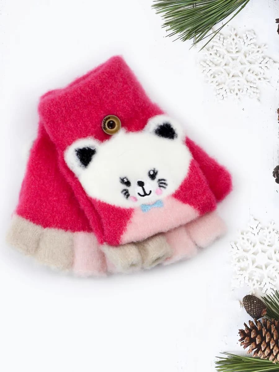 Митенки-перчатки-варежки без пальцев (7-12 лет)