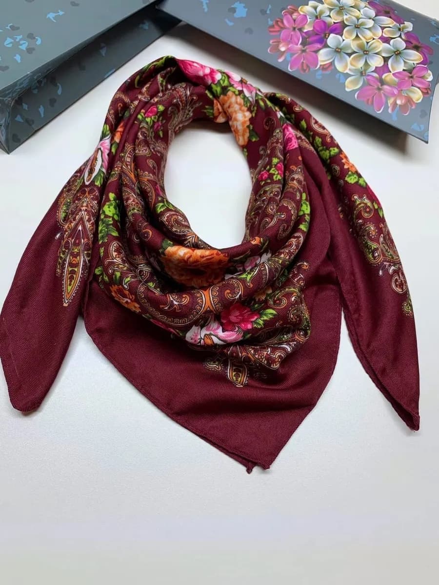 Платок на голову и шею, Женский платок, Платок женский