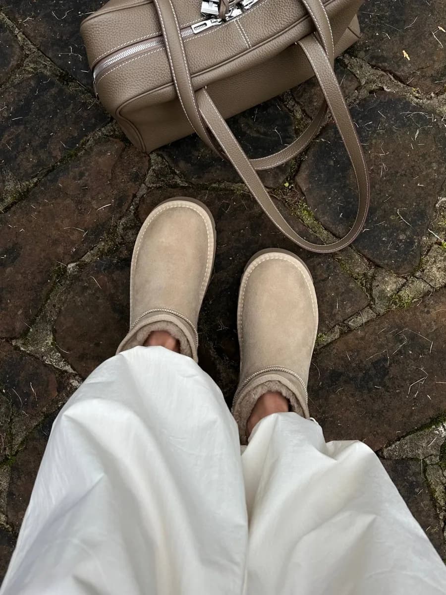 Угги женские меховые короткие натуральная шерсть