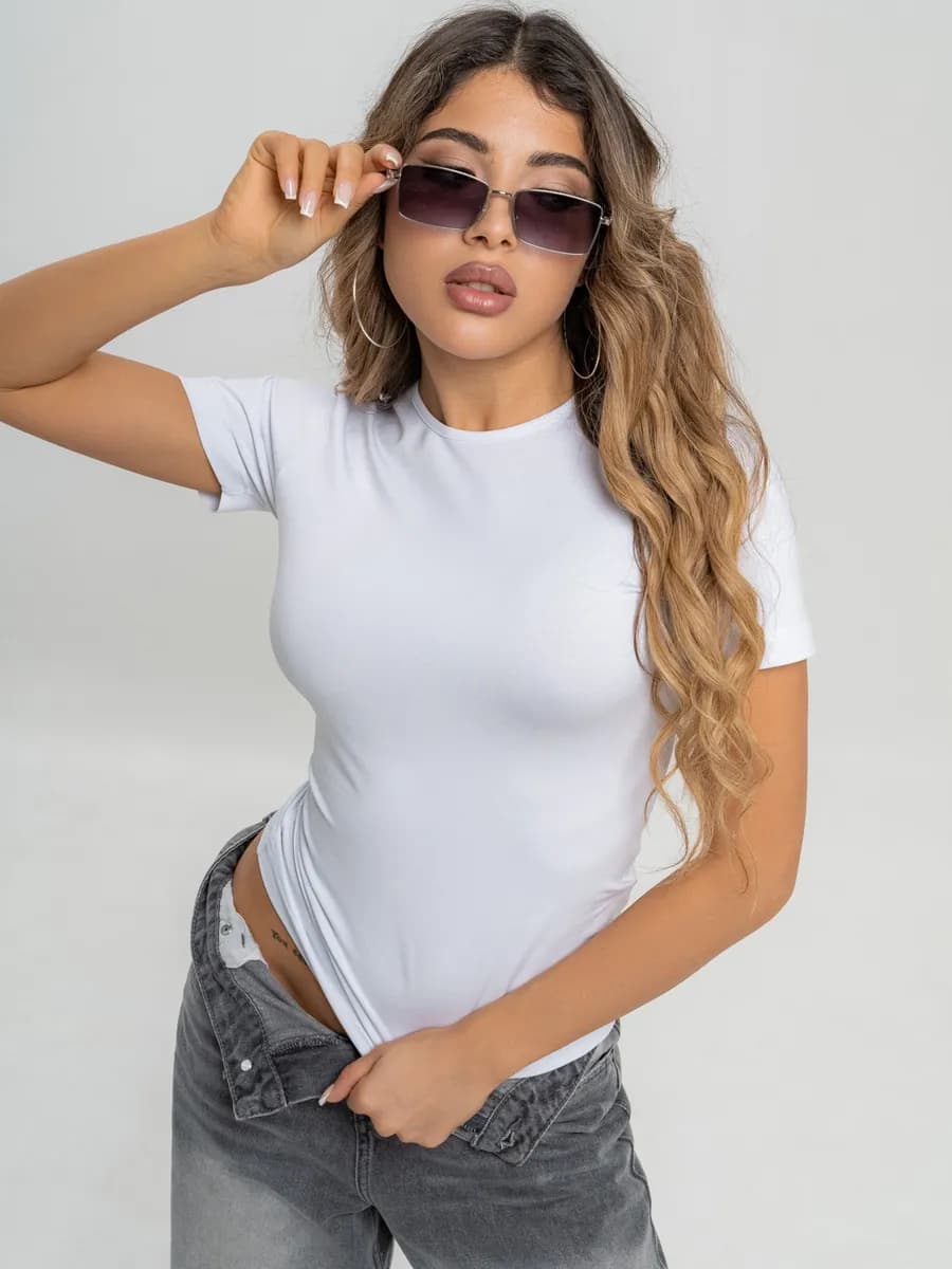 Футболка приталенная с коротким рукавом СКИМС