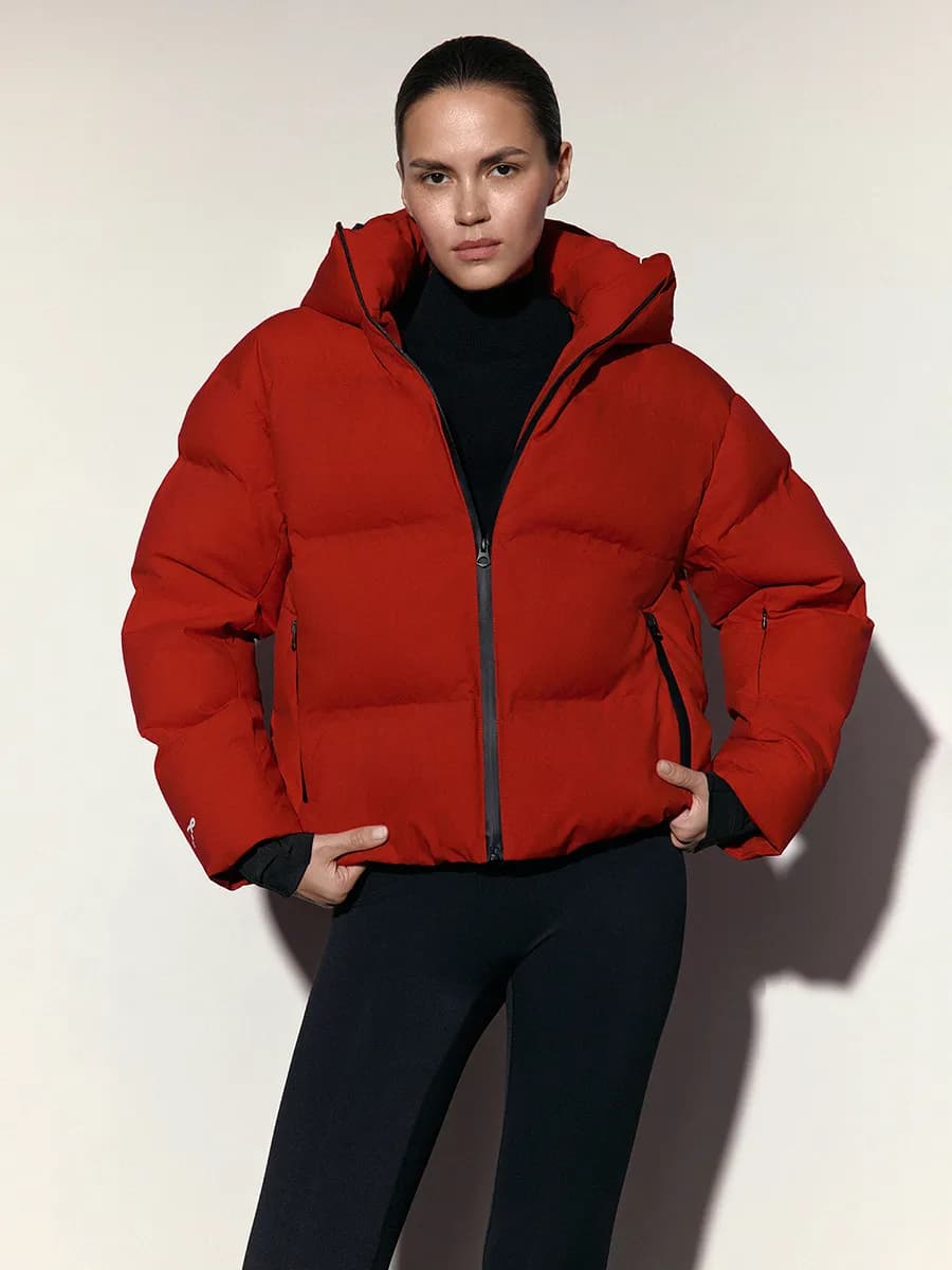 Куртка горнолыжная спортивная с капюшоном