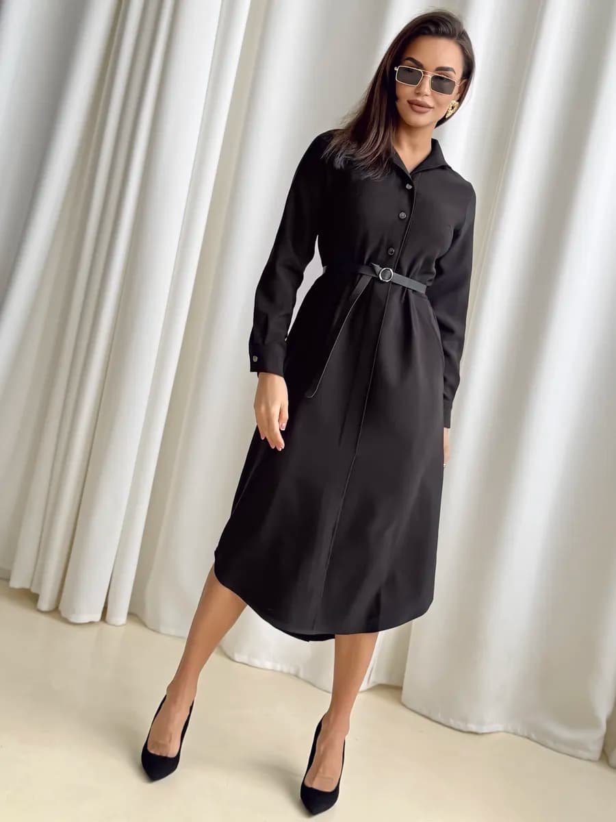 Платье рубашка длинное нарядное