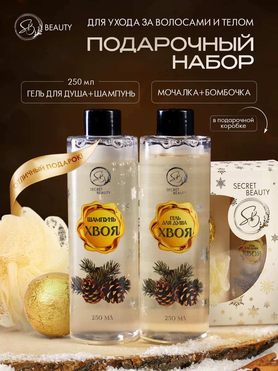 Новогодний подарочный набор уходовой косметики