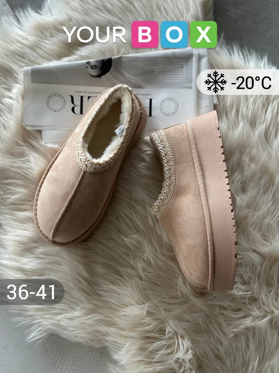 Зимние угги на платформе - фото 1