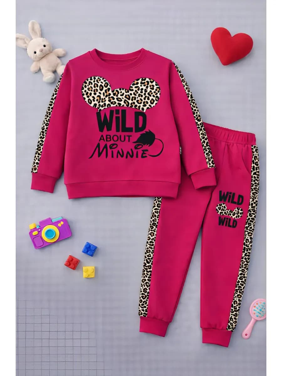 Спортивный костюм для девочки с принтом микки