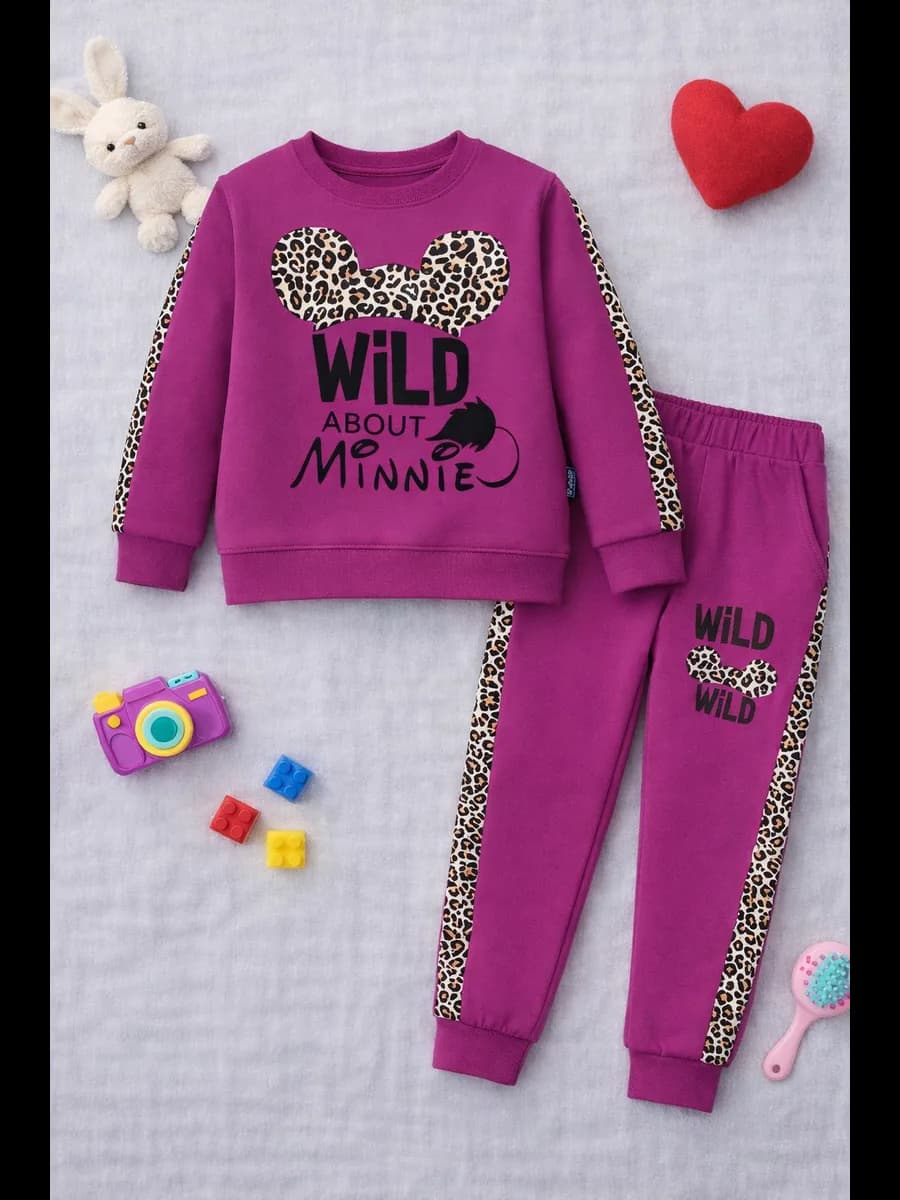Спортивный костюм для девочки с принтом микки