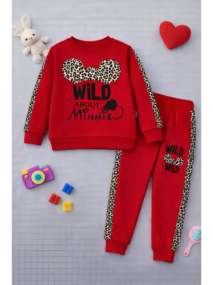 Спортивный костюм для девочки с принтом микки