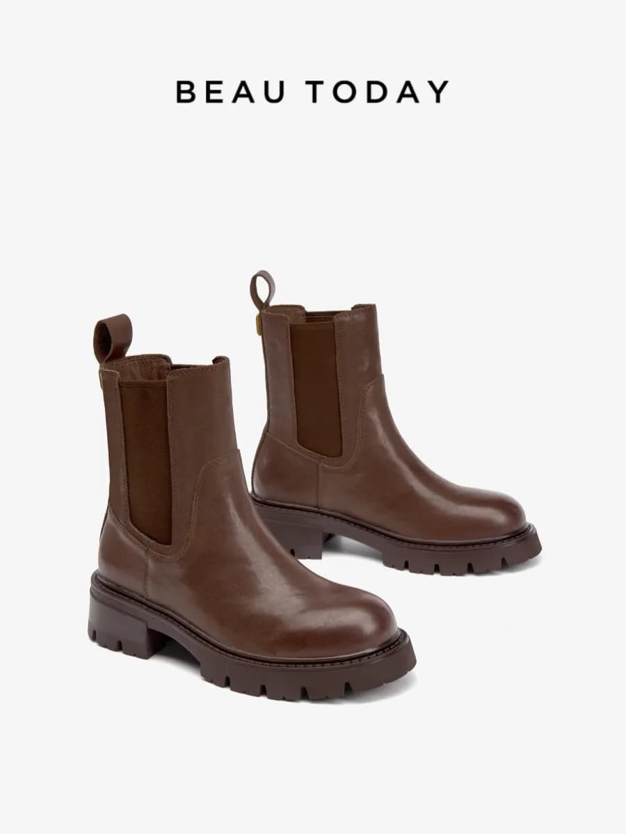 Женские демисезонные ботинки из натуральной кожи