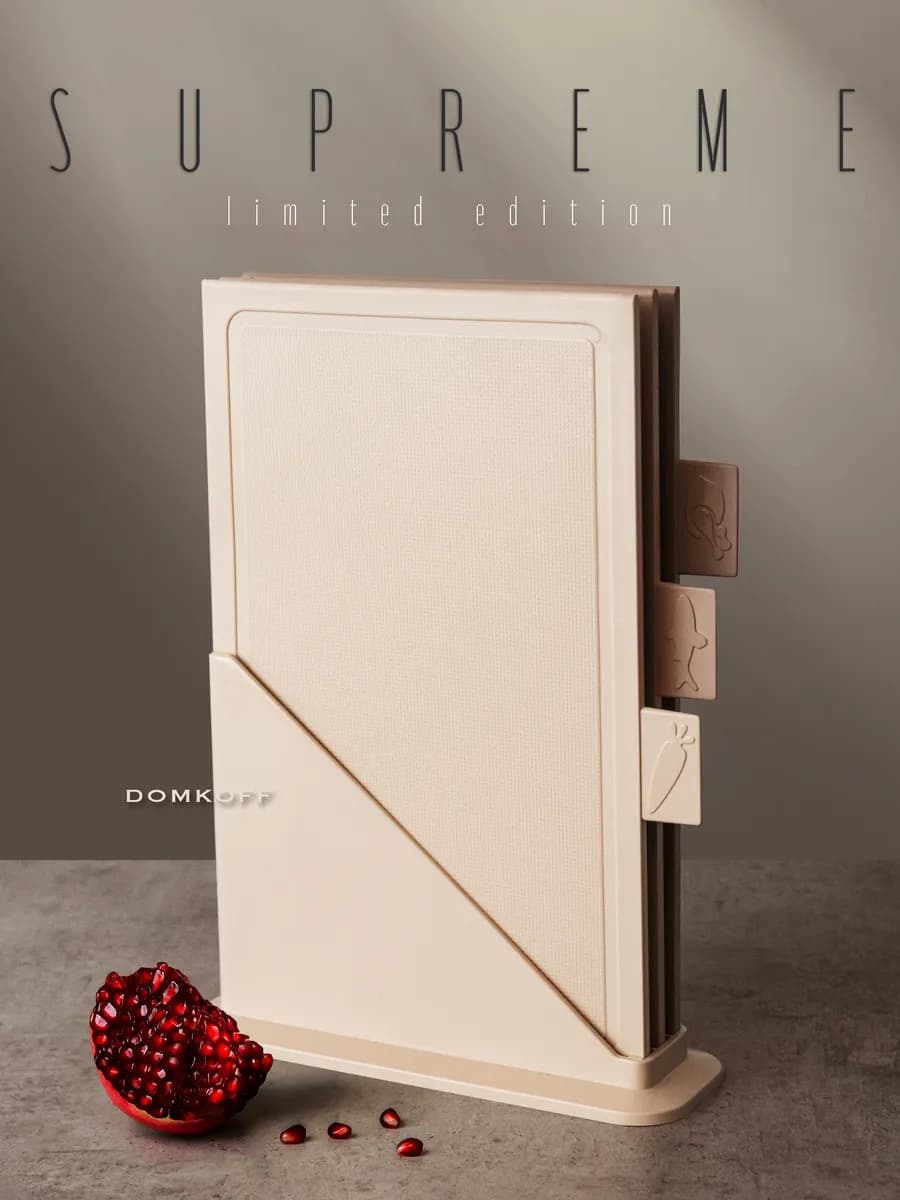 Набор разделочный досок на подставке