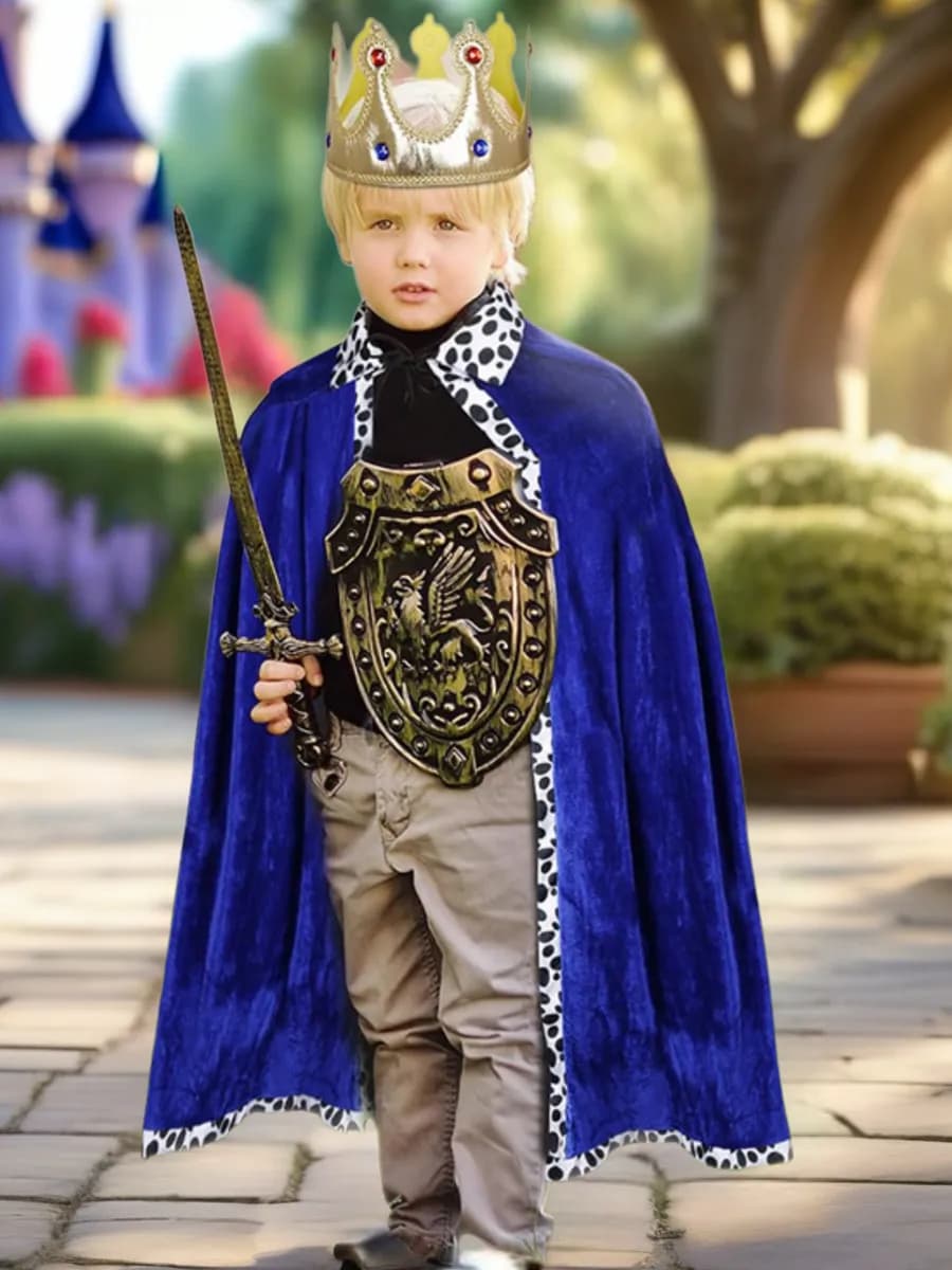 Карнавальный костюм короля, королевы с короной