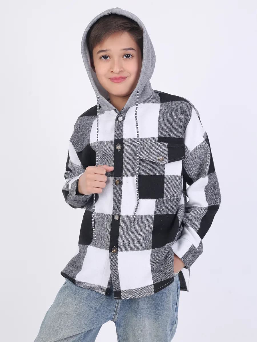 Рубашка с капюшоном - фото 1