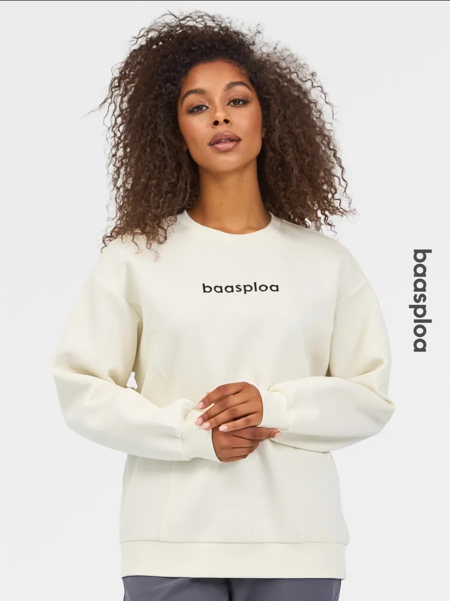 Свитшот оверсайз женский без начеса