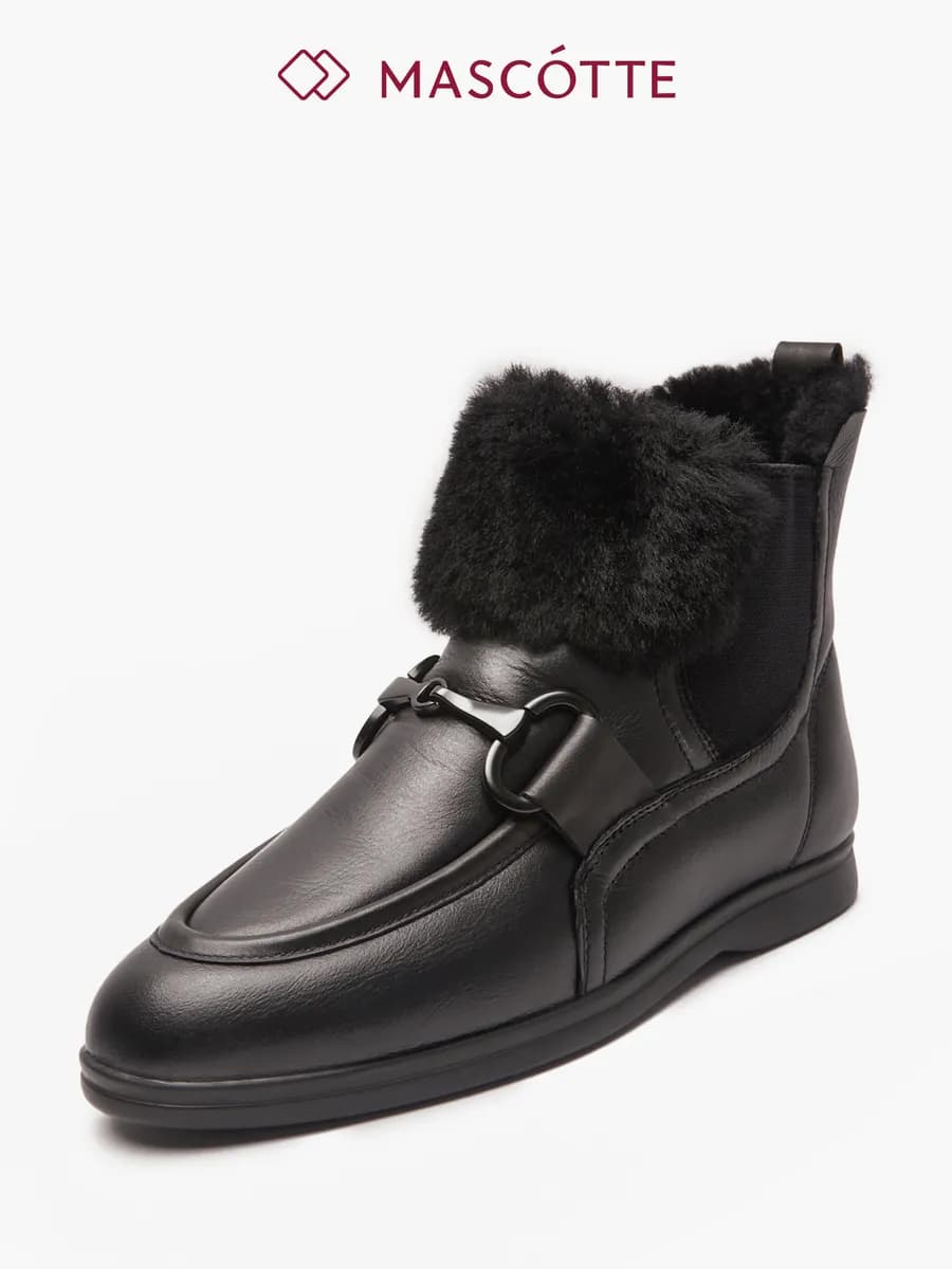 Ботинки зимние короткие челси на меху