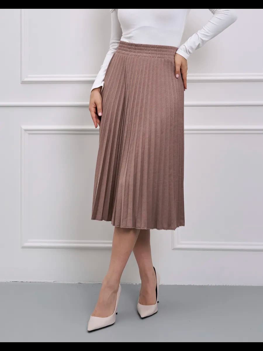Юбка плиссе миди