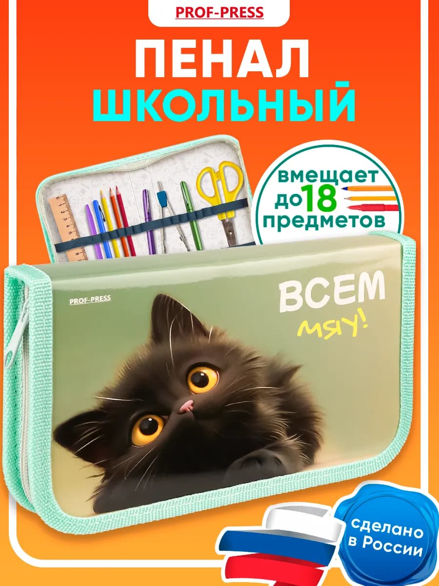 Пенал школьный для девочки