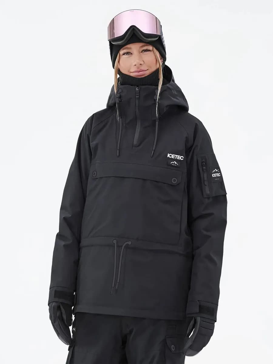 Анорак горнолыжный с капюшоном зимний