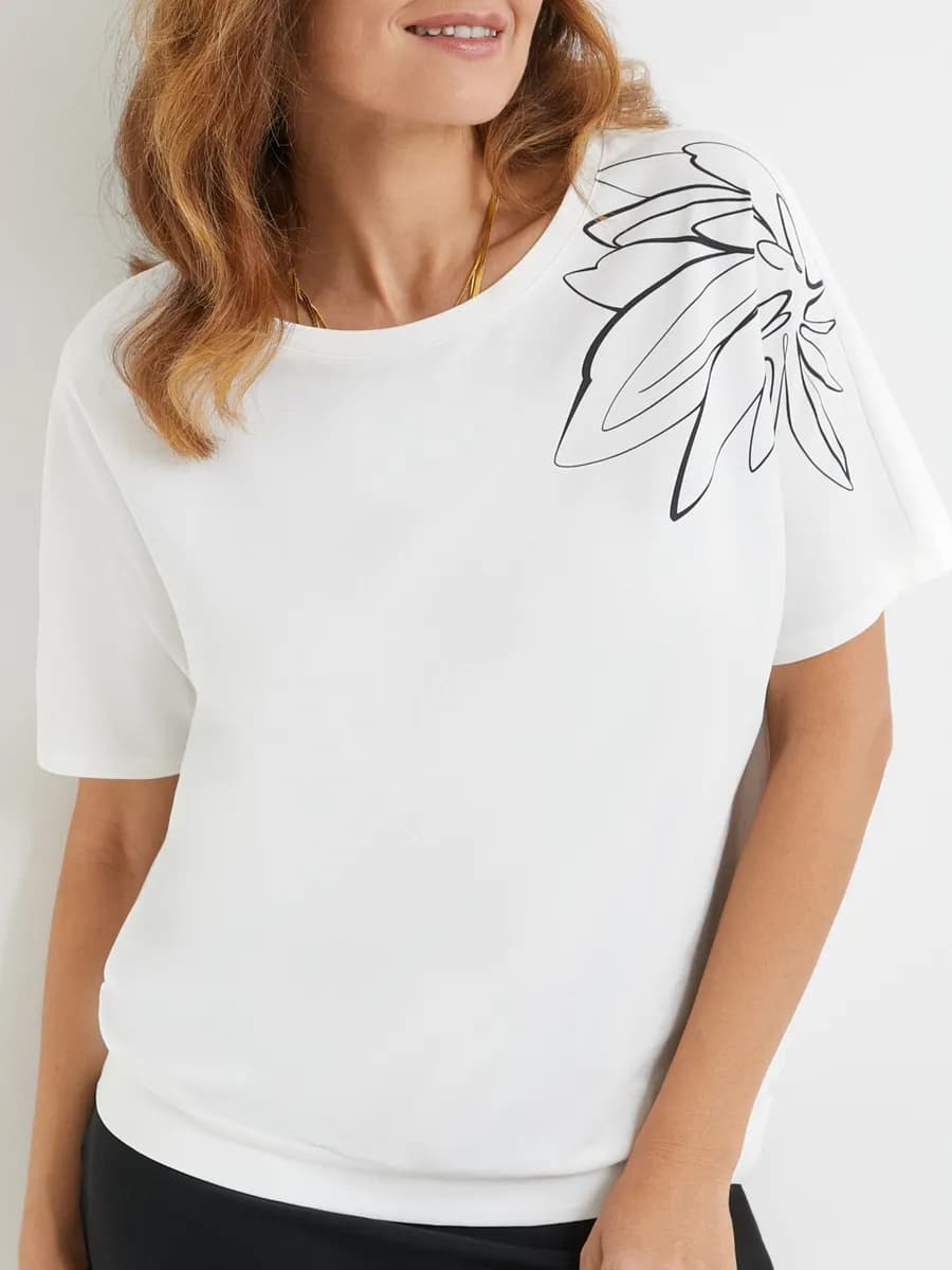 Футболка женская большие размеры хлопок - фото 1