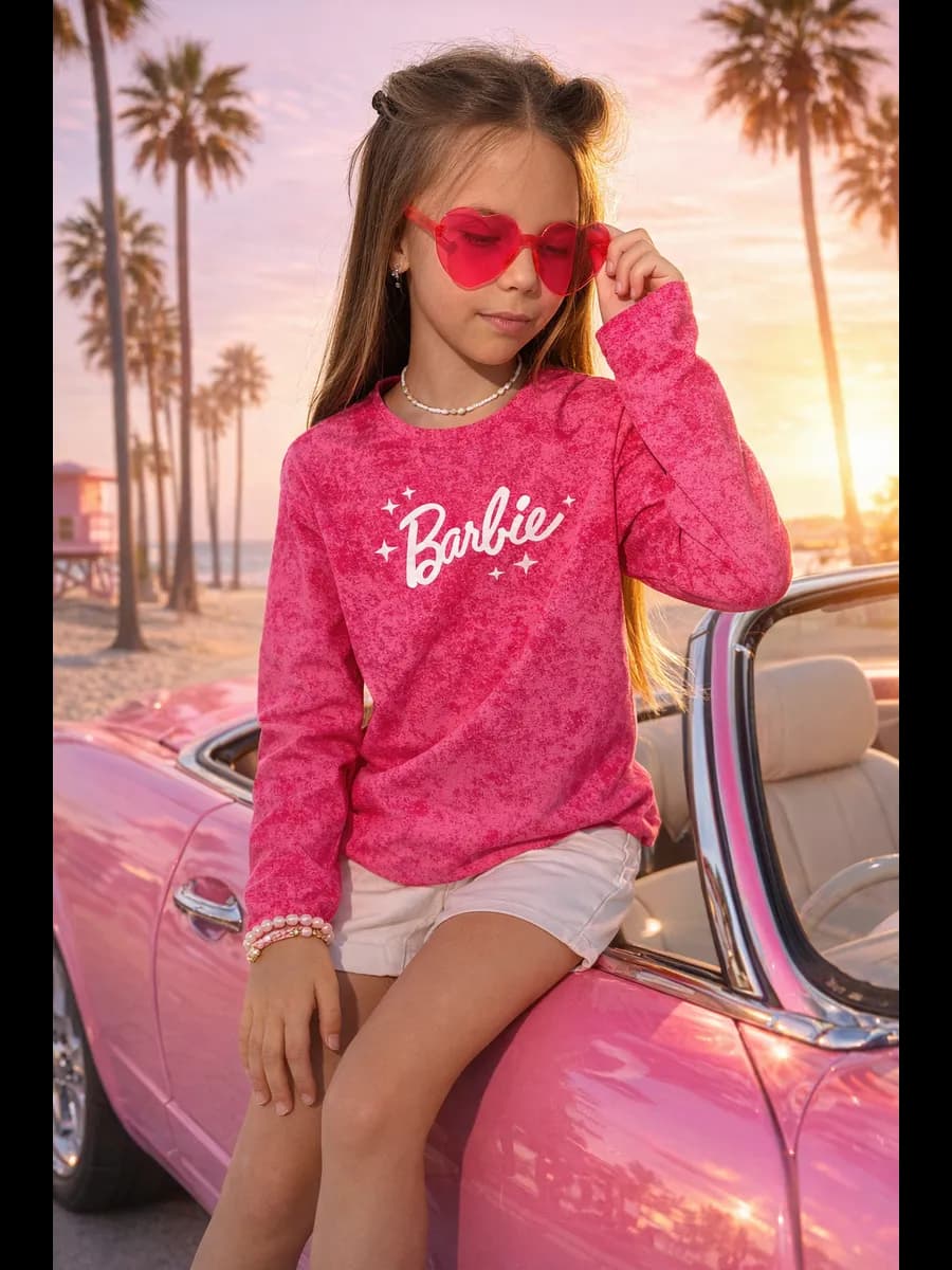 Лонгслив оверсайз Барби