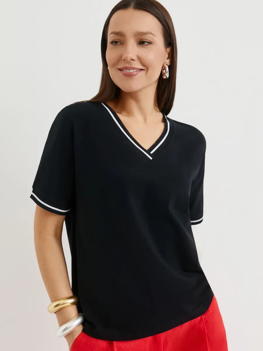 Футболка женская базовая хлопок