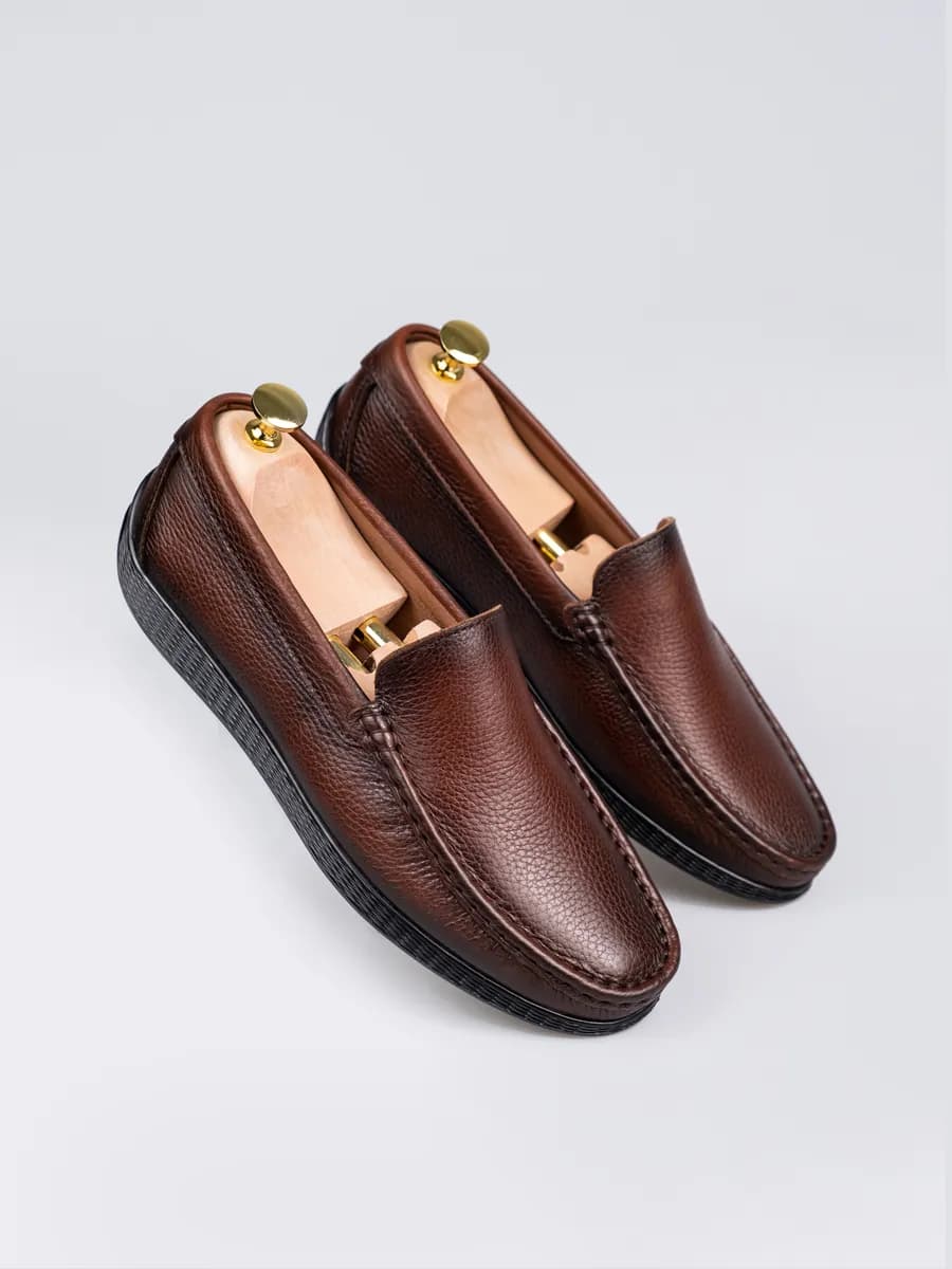 Мокасины мужские летние натуральная кожа