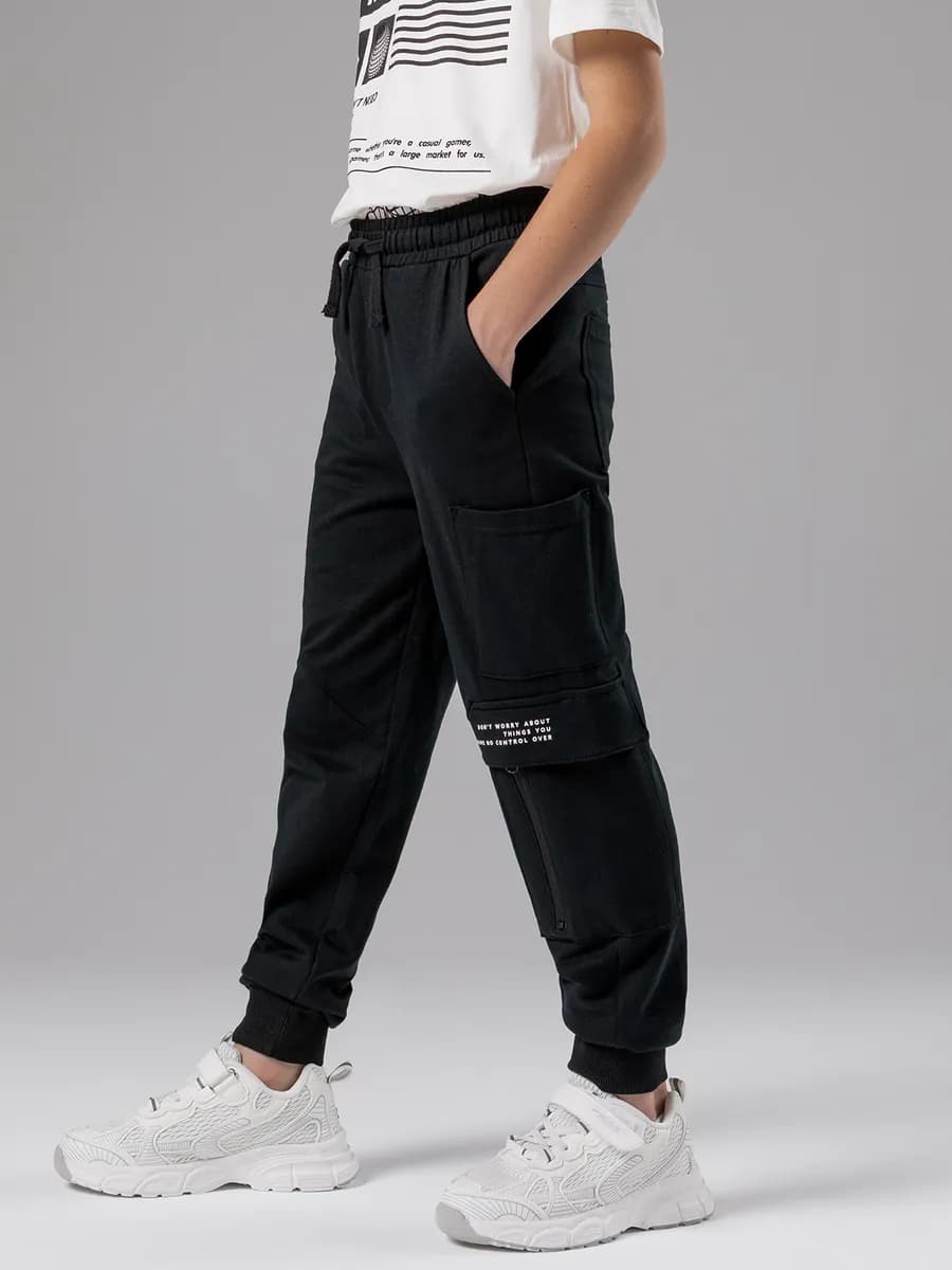 Брюки джоггеры Slim fit с накладными карманами карго