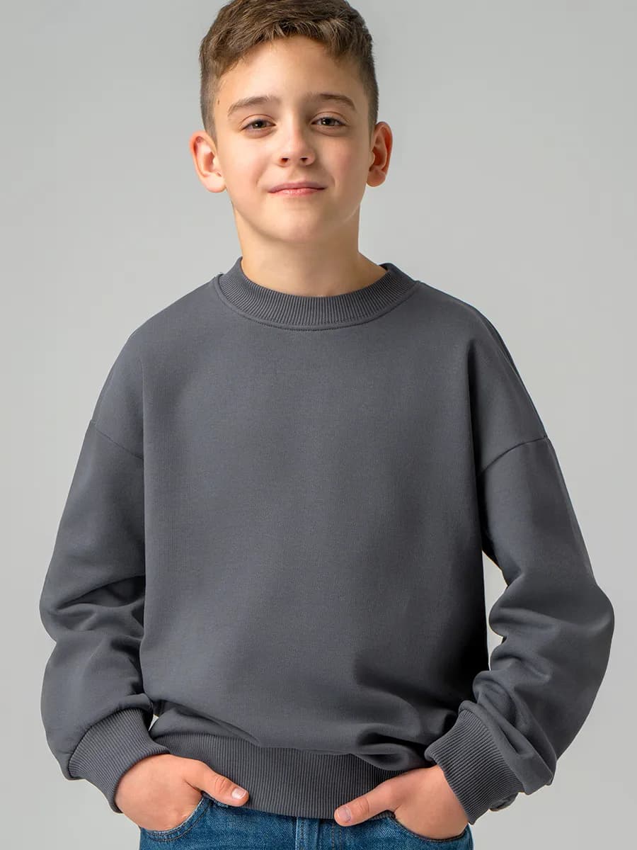 Свитшот детский оверсайз из футера трехнитки