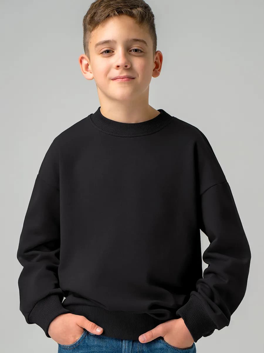 Свитшот детский оверсайз из футера трехнитки