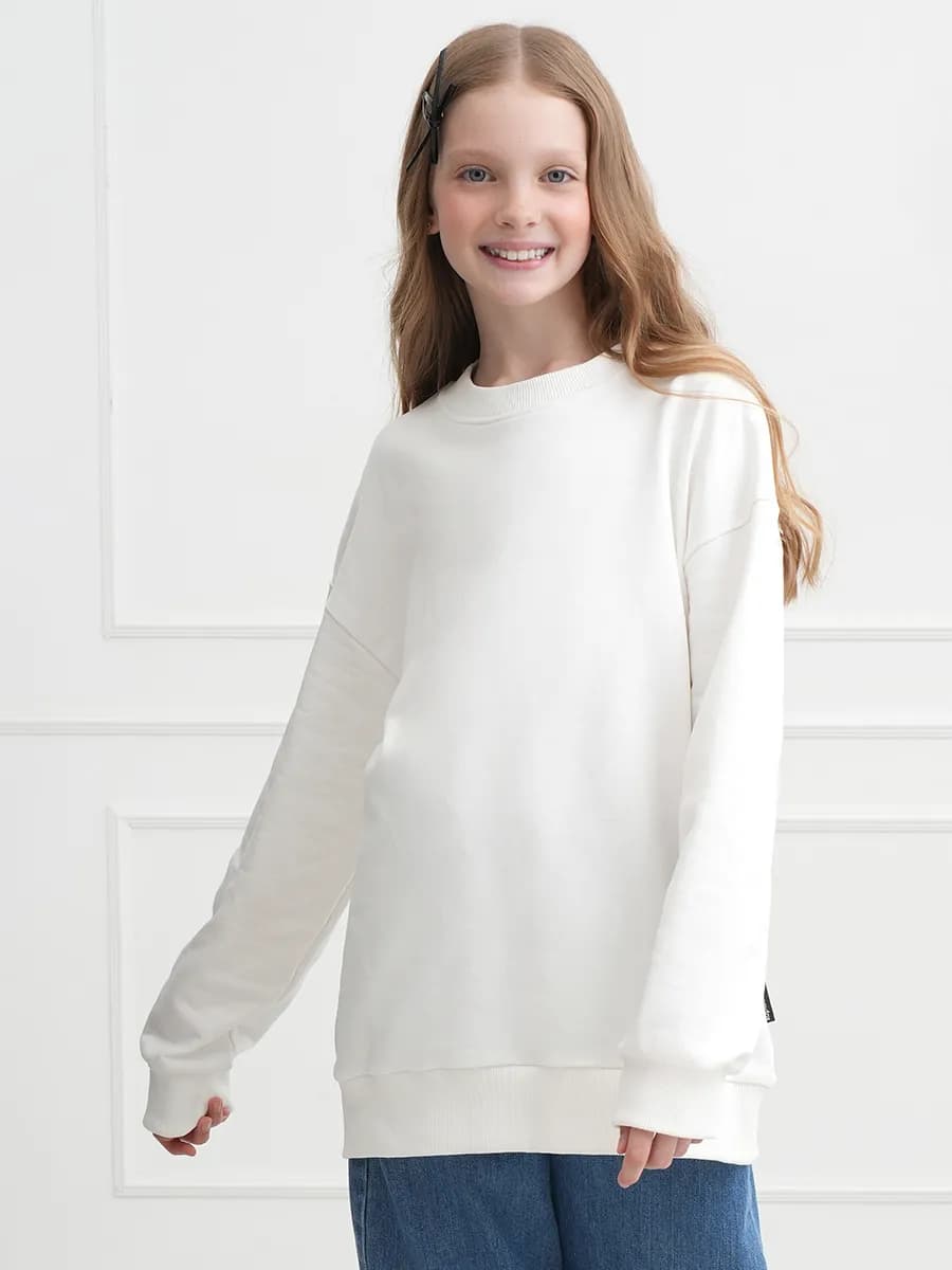 Свитшот детский оверсайз из футера трехнитки