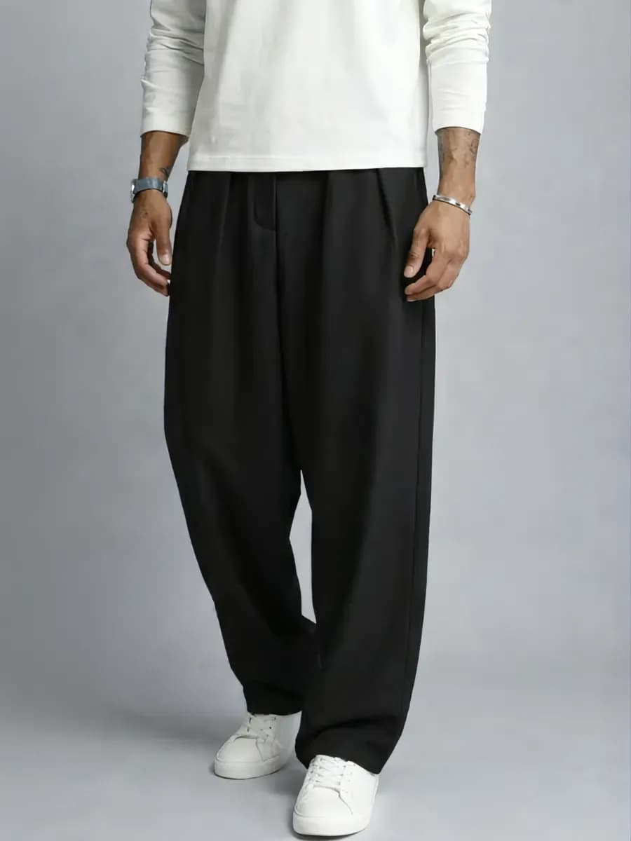 Брюки классические широкие оверсайз