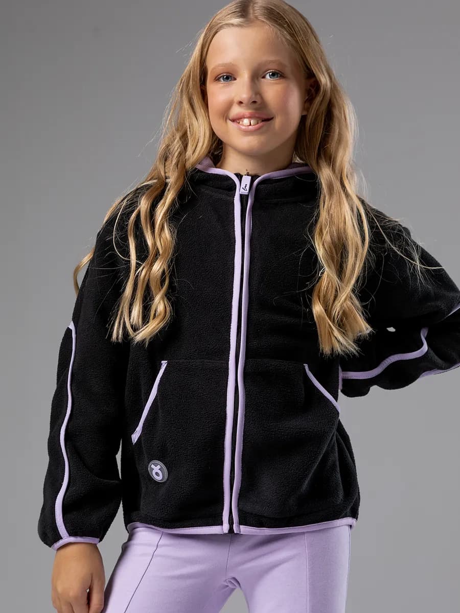 Толстовка из флиса с капюшоном