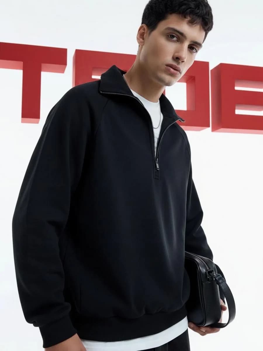 Толстовка Half zip с полузамком